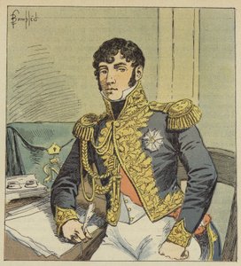 Portræt af Comte de Montholon, fuldmægtig af Napoleons testamente af after Louis Charles Bombled