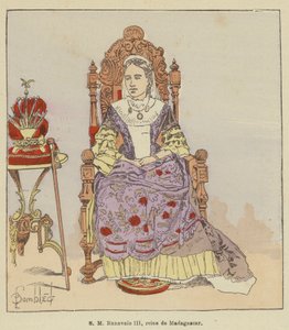 SM Ranavalo III, dronning af Madagaskar af after Louis Charles Bombled
