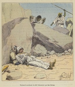 Døende efterlader fra det 200. opdaget af Hovas af after Louis Charles Bombled