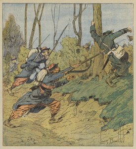 Zephyrs forfølger preusserne af after Louis Charles Bombled