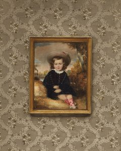 Portræt af Johann II, prins af Liechtenstein, som barn, 1844