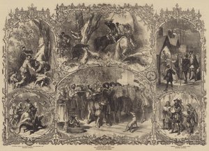 Jul i gammel tid af after Myles Birket Foster