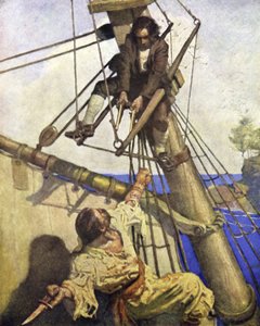 Illustration til Treasure Island
