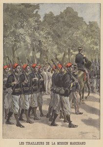 Franske koloniale tirailleurs fra Marchand-missionen