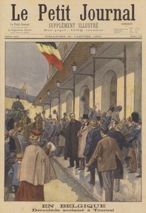 Paul Deroulede modtager en varm velkomst i Tournai, Belgien
