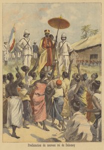 Proklamation af den nye konge af Dahomey