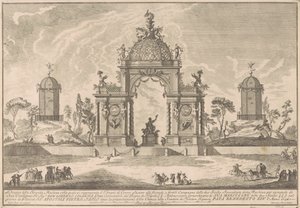 Seconda Macchina for Chinea fra 1756: Ceres-templet af after Paolo Posi Giuseppe Pozzi