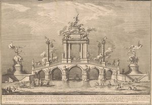 Prima Macchina for Chinea fra 1755: En triumfbro med antikviteter fra Herculaneum