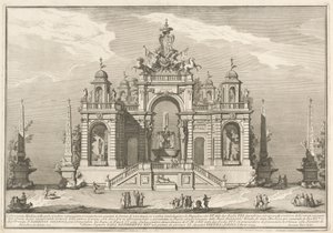 Seconda Macchina for Chinea fra 1754: En allegori over vandværker