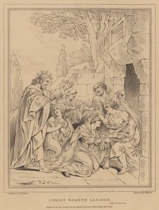 Kristus oprejser Lazarus, Lukas