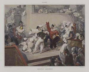 Lad os gå lystigt af after Pierre Gavarni