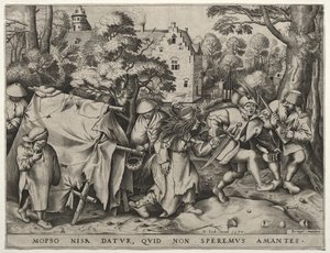 Brylluppet mellem Mopsus og Nisa af after Pieter Bruegel