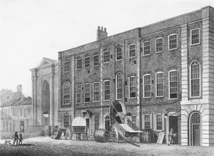 South View af Theatre Royal i Portugal Street, Lincolns Inn Fields, 1811