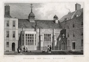 Staples Inn Hall Holborn, 1830