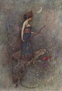 Geoffrey Chaucer, Munkens fortælling af after Warwick Goble