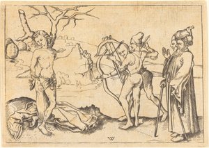 Sankt Sebastians martyrium af after Wenzel von Olmutz