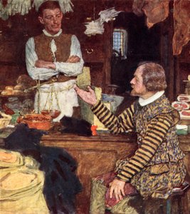 Shakespeare besøger en købmandsbutik i Bucklersbury for at få en snak med John Sadler, en lærling fra Stratford