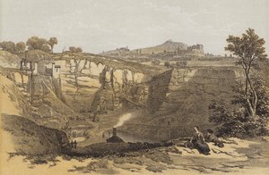 Edinburgh, fra Craigleith Quarry (chromolitho)