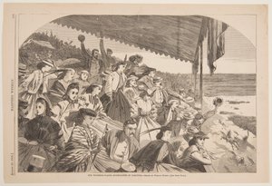 Vores vandingssteder - Hestevæddeløb i Saratoga af Winslow Homer
