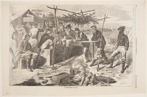 Thanksgiving i lejren af Winslow Homer