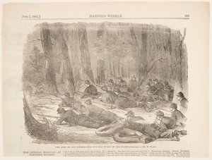 The Army of the Potomac - Vores afsidesliggende strejfet i skoven af Winslow Homer