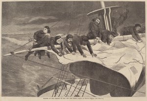 Vinter til søs - Indtog sejl fra kysten af Winslow Homer