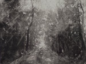 Hallelujah II, 2017, ætsning og akvatint på papir
