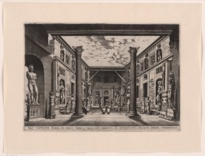 Beeldentuin i Palazzo Valle, Capranica af anonymous (attributed to)