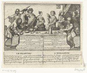 Franskmanden og hollænderen, 1673 Franschman Hollander / Le Francois L
