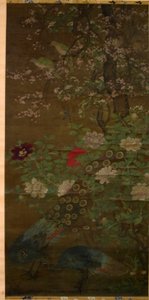 Fugle og blomster af anonymous 