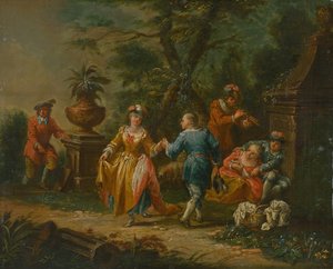 Slovak: Galant scene af anonymous 