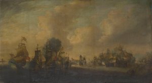 Slaget ved Downs, 21. oktober 1639 af anonymous 