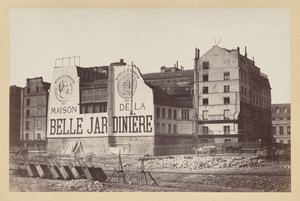 La Belle Jardinière: butikken på rue de la Cité under nedrivningen, Paris af attributed to Charles Marville