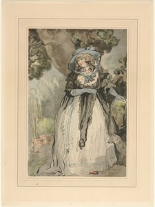 Mrs. Samuel Howitt (født Elizabeth Rowlandaon) af attributed to George Murgatroyd Woodward
