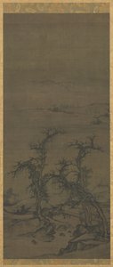 Medbringer en Qin på besøg af attributed to Luo Zhichuan