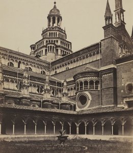 Klosterets lille Kloster ved Pavia af attributed to Maurizio Lotze