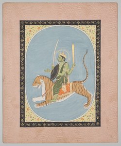 Mars, fra en Mandi Astrology Series af attributed to Sanju