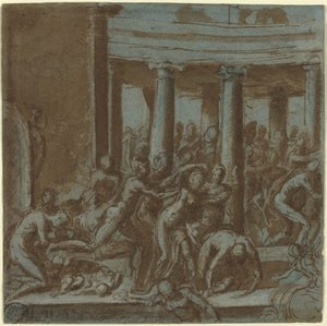Massakre på de uskyldige [recto] af called Bertoia Jacopo Zanguidi