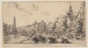 Noorder Marckt med Kerck, fra Views of Amsterdam