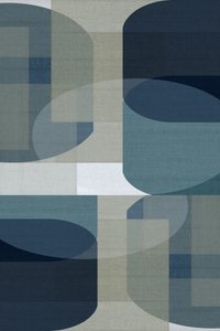 Abstrakt blå geometri af cartissi