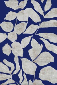 Abstrakt botanisk blå af cartissi