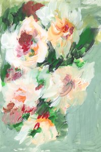 Abstrakt blomsterbuket af cartissi