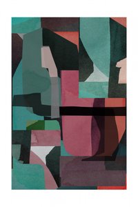 Abstrakt geometrisk collage af cartissi