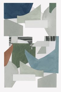 Abstrakt geometrisk collage af cartissi