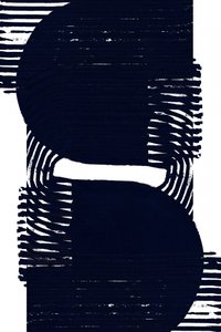 Abstrakte marineblå figurer