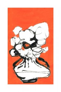 Abstrakt orange buket af cartissi