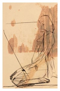 Kontemplativ abstrakt figur af cartissi