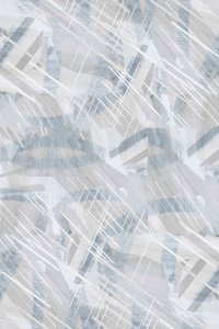 Geometrisk abstrakt kunst i kølige nuancer