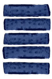 Mørkeblå penselstrøg af cartissi