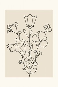 Elegante blomstermønstre af cartissi
